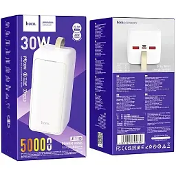 Портативна батарея Power Bank Hoco J111D Smart Charge PD30W 50000mAh White - мініатюра 3
