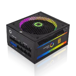 Блок живлення 1050 Вт, GameMax RGB1050 PRO, Black, модульний, 80+ Gold, Active PFC, 14 см з RGB підсвічуванням