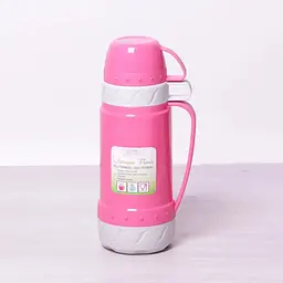 Термос питьевой с двумя чашками Frico FRU-270-Pink 1800 мл розовый
