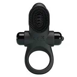Ерекційне кільце Pretty Love Vibrant Penis Ring II 8.6 см чорний - мініатюра 3