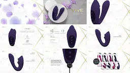 Вібратор Vive Yuki G-Spot 16.6 см (фіолетовий) - мініатюра 3