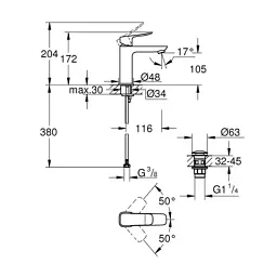 Змішувач Grohe QuickFix 1018330000 - мініатюра 4