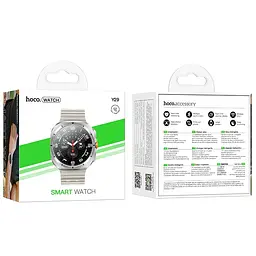 Смарт-годинник Hoco Y29 38mm, 220 mAh Smart sports watch (call version) Silver (6942007648523) - мініатюра 2