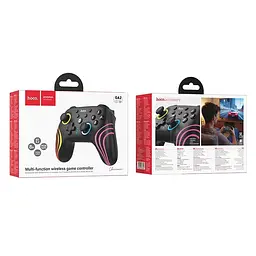 Бездротовий геймпад HOCO GA2 800mAh (SWITCH 1/2.PC) Unicorn multi-function wireless game controller Black (6942007666602) - мініатюра 2