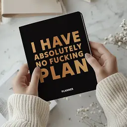 Планер «I HAVE ABSOLUTELY NO PLAN» чорний - мініатюра 3