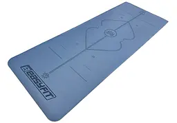 Килимок для йоги професійний Pro каучук 5 мм Блакитний EasyFit fit0025070 - мініатюра 2