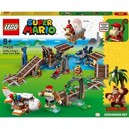 Конструктор LEGO Super Mario™ Поїздка у вагонетці Дідді Конґа. Додатковий набір 1157 деталей (71425)