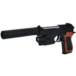 Пістолет A-Toys 31 см пластикові кулі лазер світло P2117-F+
