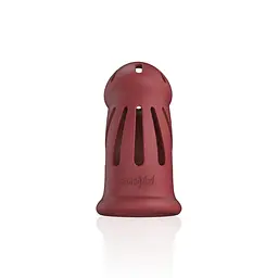 Пояс вірності для чоловіків ManCage Model 28 Chastity Cage, 9.5 см (червоний) - мініатюра 3