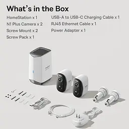 Набір бездротових камер відеоспостереження Baseus Security N1 Plus Outdoor комплект 2 штуки (S0TY002132) - мініатюра 9