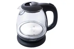 Електрочайник скляний Maestro MR-055-Black 1.0л 1100 Вт чорний