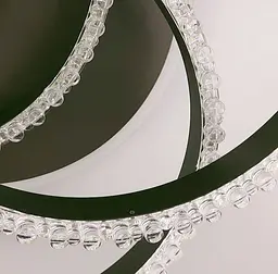 LED люстра на 3 кільця в корпусі coffee з золотистою смужкою Line.F A 55063/3C RGB CF+GD - мініатюра 4