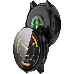 Чохол-накладка DK для Garmin Venu 3 Пластик Gloss Glass Full Cover (black) - мініатюра 2