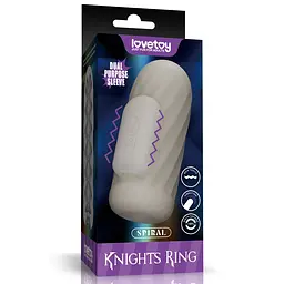 Мастурбатор Knights Ring Vibrating Dual Purpose Sleeve-Spiral