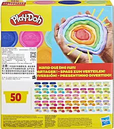 Набір маси для ліплення Hasbro Play-Doh Райдужні сюрпризи 50 баночок (G1761) - мініатюра 2