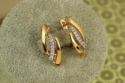 Сережки Xuping Jewelry реліквія з родієм 2,2 см золотисті
