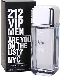 Оригінал Carolina Herrera 212 Vip Men 200 мл Туалетна вода - мініатюра 2