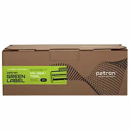 Картридж Patron HP LJ CB436A/CANON 713 GREEN Label (PN-36A/713GL) - мініатюра 2