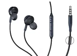 Оригінальні гарнітура навушники з мікрофоном AKG Samsung 3.5 мм Black (GH59-14996A EO-IG955) - мініатюра 3