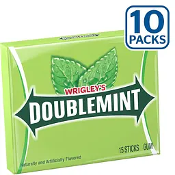 Упаковка жувальних гумок Wrigley's Doublemint Mint Gum Chewing Gum 150шт - мініатюра 4