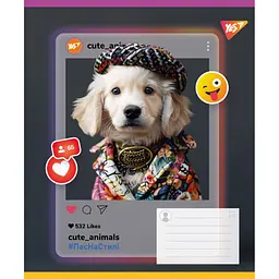 Набір зошитів Yes Cute animals А5 18 аркушів у лінію 25 шт. (767728) - мініатюра 5