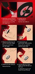 Вакуумна помпа для сосків Bad Kitty Vibrating Nipple Cup 46 см прозорий - мініатюра 7