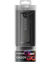 Акустична bluetooth колонка Defender Enjoy S700 10Вт microSD USB AUX TWS (Чорний) - мініатюра 5
