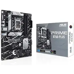 Материнська плата Asus Prime LGA1700, B760-PLUS, B760, 4xDDR5, Int.Video(CPU), 4xSATA3, 3xM.2, 1xPCI-E 16x 5.0, 1xPCI-E 16x 4.0, 2xPCI-E 1x 3.0, 1xM.2 (Key E), Realtek 7.1, Realtek 2.5Gb, 6xUSB3.2/4xUSB2.0, VGA/HDMI/DP, ATX - мініатюра 2