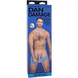 Фалоімітатор Doc Johnson Signature Cocks Dan Damage 10 inch UltraSkyn - мініатюра 5