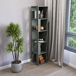 Стелаж для книг та декору FH-Alen 330х1650х330 мм Антрацит