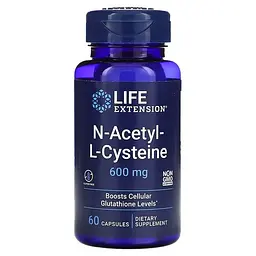 NAC (N-ацетил-L-цистеїн) NAC 600 mg 60 капсул Life Extension vit0006621