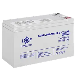 Акумулятор мультигелевий LPM-MG 12V - 7.5 Ah - мініатюра 2