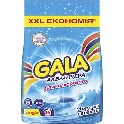 Пральний порошок Gala Аква-Пудра Морська свіжість для кольорових речей 5.4 кг - мініатюра 1