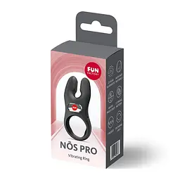 Ерекційне віброкільце з подвійною стимуляцією клітора Fun Factory NŌS PRO Black, 2 мотори - мініатюра 8