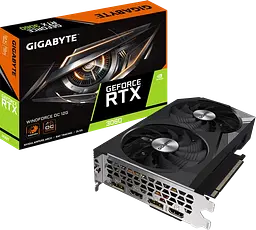Відеокарта GeForce RTX 3060 12GB Gigabyte WindForce OC (GV-N3060WF2OC-12GD) Б/В - мініатюра 3