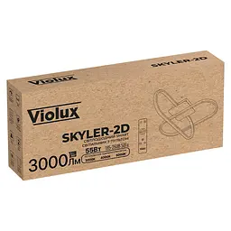 Світильник LED smart SKYLER-2D +пульт 55W 3000-5000K IP20 чорний Violux ( 220895 ) - мініатюра 2
