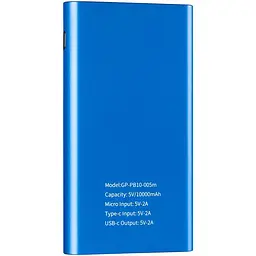 Додаткова батарея Gelius Pro CoolXiaomini GP-PB10-005 10000mAh 2.1 A Blue - мініатюра 10