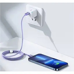 Кабель Baseus Crystal Shine Series USB-C to Lightning 20W 1.2m Purple (CAJY000205) [169543] - мініатюра 5
