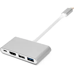 Перехідник PowerPlant Type-C (M) - 4*USB 2.0/3.0, HDXiaomi, Type-C (F)