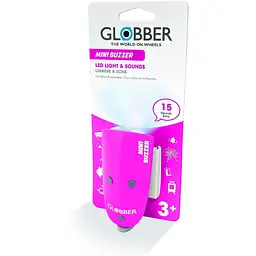 Сигнал звуковий із ліхтариком Globber Mini Buzzer рожевий (530-110) - мініатюра 2