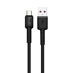 Кабель Avantis AC-85t Silicone USB – Type-C- чорний
