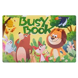 Книга-іграшка м'яка розвивальна Bambi Busybook Жовтий (BK-203-D-799)