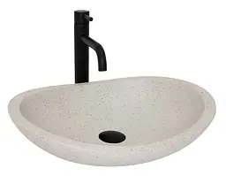 Умивальник Rea Leona накладний 46.5x37 см бежевий REA-U3609