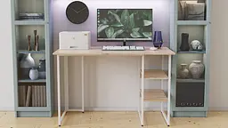 Комп'ютерний стіл Ferrum-decor Кевін 75x120x60 білий ДСП Дуб Артізан 16мм (FRD-101252) - мініатюра 4