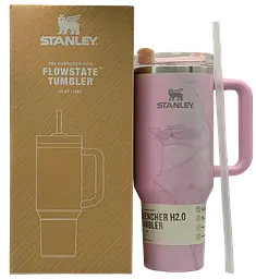 Термокухоль Stanley Quencher H2.0 Tumbler з неіржавкої сталі Marble Pink 1,18 л KT7001919