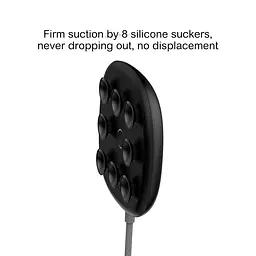 Заряджання QI BASEUS Suction Cup 10W (WXXP-01) бездротове чорне - мініатюра 2