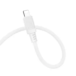 Дата кабель Borofone BX115 Lotto Type-C to Lightning 27W (1m) White - мініатюра 2