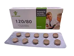 Дієтична добавка Elit-Pharm 120 на 80 тиск в нормі 40 таблеток