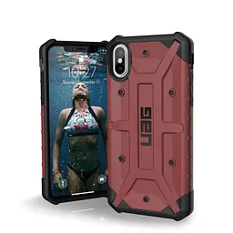 Чохол оригінальний протиударний UAG Pathfinder для iPhone XS / iPhone X Carmine (111227119696) - мініатюра 7