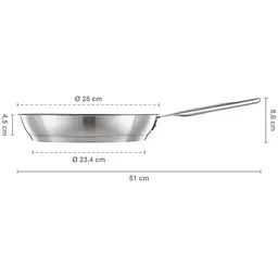 Сковорода Fiskars All Steel матова 28 см (1064745) - мініатюра 6